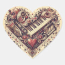 Recherche de pianos autocollants Coeur