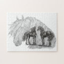 Recherche de cheval noir puzzles Imaginaire