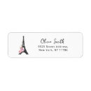 Search for eiffel tower return address labels Elegant