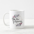Search for a new beginning mugs Motivational quote