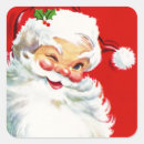 Search for winking santa stickers Vintage