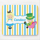Search for the mad hatter mousepads Alice in wonderland
