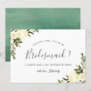 Search for green bridesmaid cards Rustic