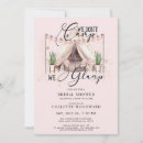 Search for stars bridal shower invitations Watercolor