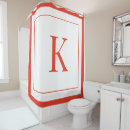 Search for monogram monogrammed initial letter name shower curtains Hotel chic