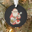Search for jazz music ornaments Santa