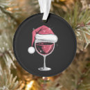 Search for wine ornaments Santa