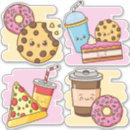 Search for large pizza stickers Doughnut