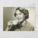 Search for cup to postcards Looking at camera