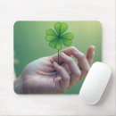 Search for leaf clover mousepads Lucky