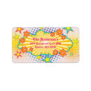 Search for psychedelic return address labels Groovy