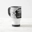 Search for soccer travel mugs Black and white