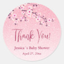 Search for pink cherry blossoms stickers Baby shower