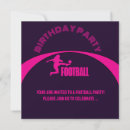 Search for girls football birthday invitations Sports