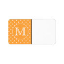 Search for orange polka dot return address labels Pattern