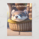Recherche de loutre invitations Baby