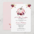 Search for burgundy floral baby shower invitations Pumpkin