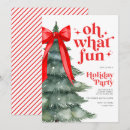Search for oh what fun seasonal invitations Red