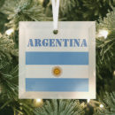 Recherche de drapeau argentin ornements Soccer