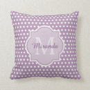 Recherche de pois violet coussins Nom