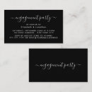 Search for trendy engagement party invitations Black and white
