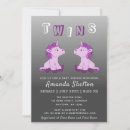 Recherche de pink baby shower fille invitations Jumeaux