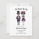 Recherche de halloween wedding save the dates Couple