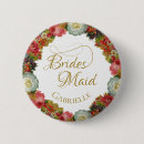 Recherche de couronne badges Bridesmaid