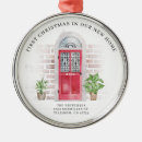Search for red door ornaments First christmas