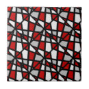 Search for black red white pattern tiles Grey