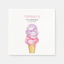 Search for ice cream cone napkins Birthday party