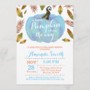 Search for pumpkin baby boy shower invitations Our little pumpkin