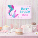 Search for mermaid banners Under the sea birthday