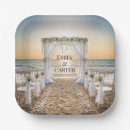 Search for beach wedding plates Sunset
