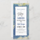 Recherche de 10x23 50ans anniversaire invitations Cinquante