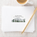 Search for woodland winter return address labels Mountains