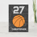 Search for basketball birthday cards Player