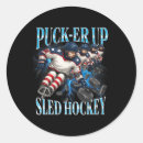 Search for hockey pucks stickers Funny