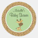 Search for green giraffe baby shower stickers Whimsical