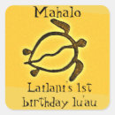 Search for luau thank you stickers Mahalo