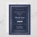 Search for silver and blue graduation invitations Formal