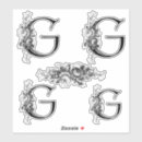 Search for monogram letter g stickers Initial