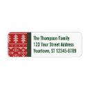 Search for nordic return address labels Red and white