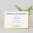 Search for certificates of excellence School