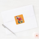 Search for scarlet stickers Tropical bird