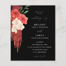 Search for red abstract invitations Black