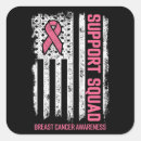 Search for breast cancer square stickers support