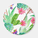 Recherche de motif de cactus magnets Aquarelle