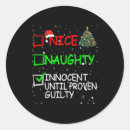 Search for naughty nice stickers Innocent