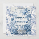 Recherche de french blue invitations Toile de jouy